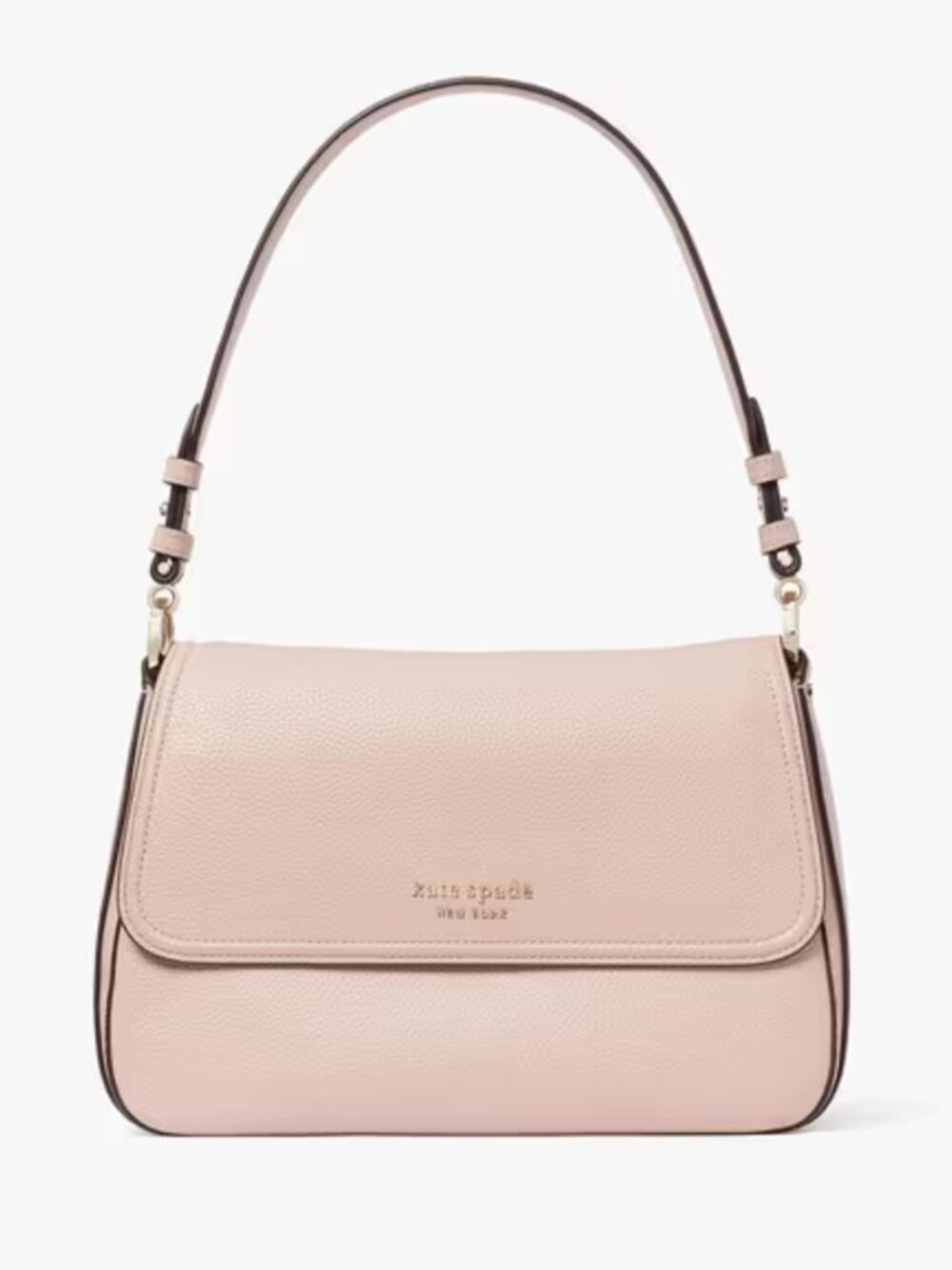 Kate Spade Hudson Medium Pink Pebbled Leather Shoulder Bag